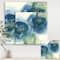 Designart - Blue Floral Poppies III - Cottage Gallery-wrapped Canvas